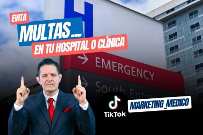 ic. Miguel Ortiz, abogado sanitario, señalando cómo evitar multas de COFEPRIS en hospitales y clínicas de México en 2026 por marketing mal ejecutado.